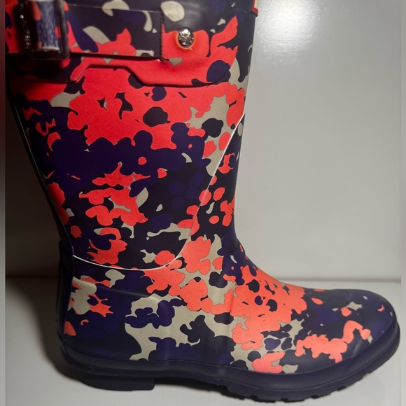 Hunter Women’s Colorful Flecktarn Camo Matte Rainboots Size 9 - Picture 9 of 14
